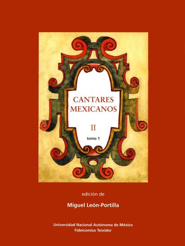 Portada Cantares mexicanos (vol. 2, t. 1)