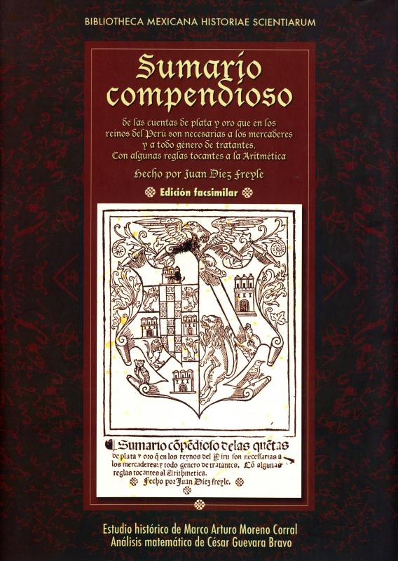 Portada Sumario compendioso de las cuentas de plata y oro