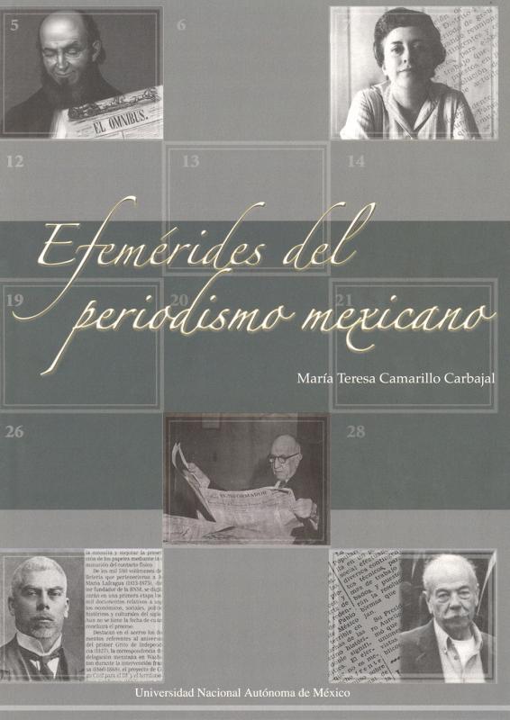 Portada Efemérides del periodismo mexicano