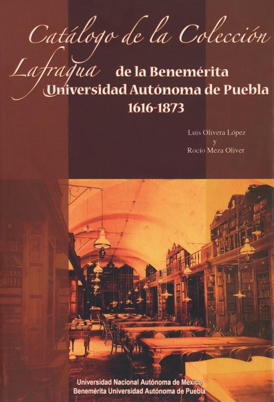 Portada Catálogo de la Colección Lafragua