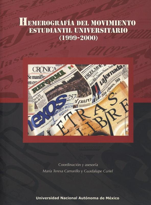 Portada Hemerografía del movimiento estudiantil universitario (1999-2000)