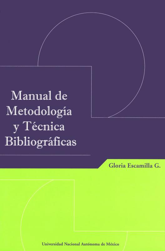 Portada Manual de metodología y técnica bibliográficas