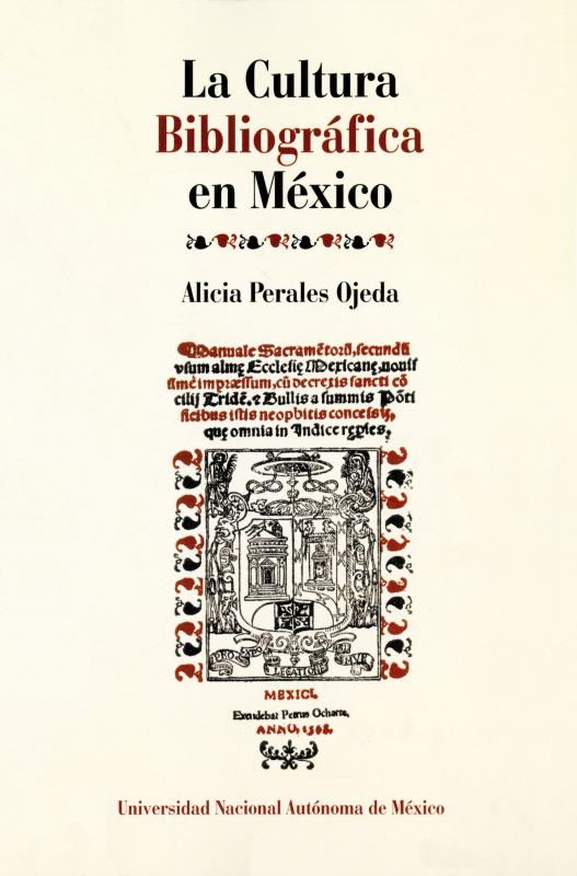 Portada La cultura bibliográfica en México