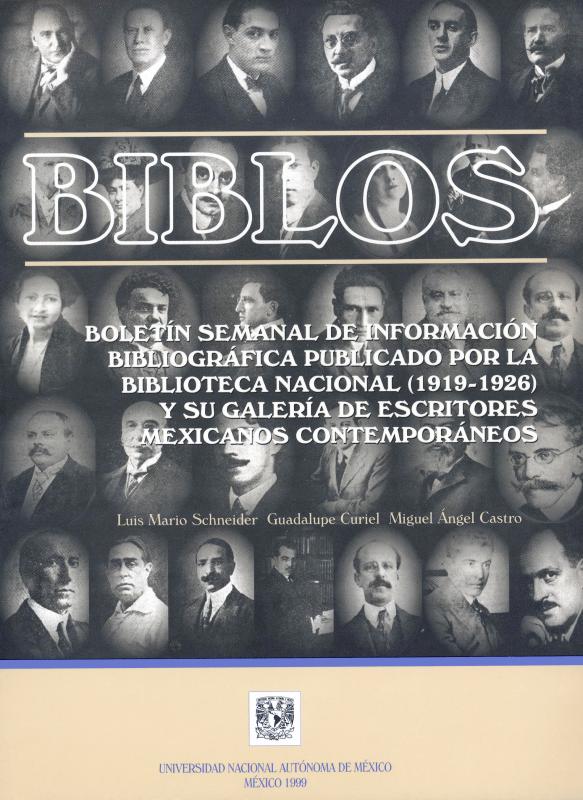 Portada Biblos: Boletín Semanal de Información Bibliográfica