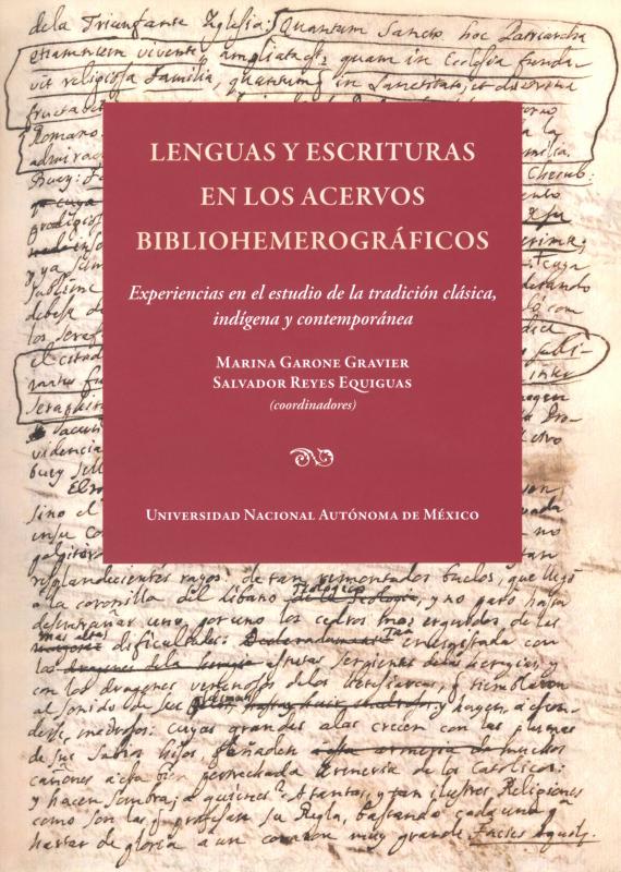 Portada Lenguas y escrituras en los acervos bibliohemerográficos